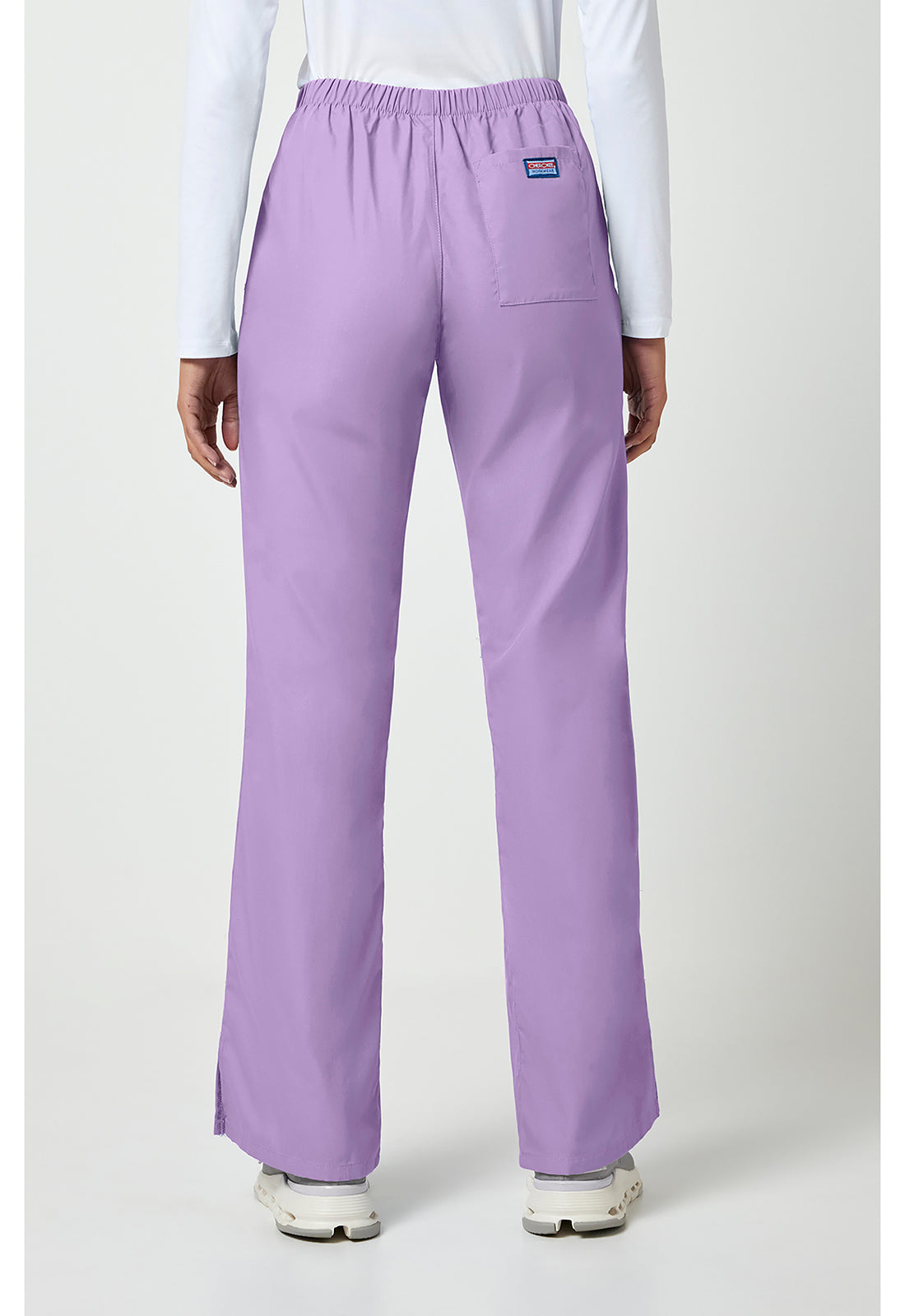 Workwear Originals 4101 Women's Natural Rise Flare Leg Drawstring Scrub Pants Orchid