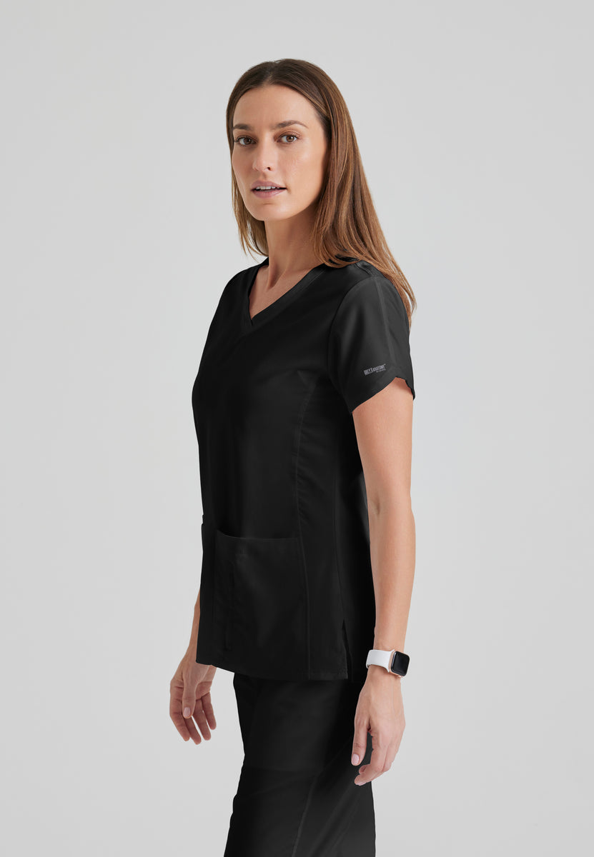 Greys Anatomy 41423 Cora Scrub Top Black