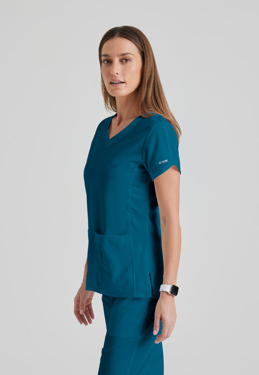 Greys Anatomy 41423 Cora Scrub Top Bahama