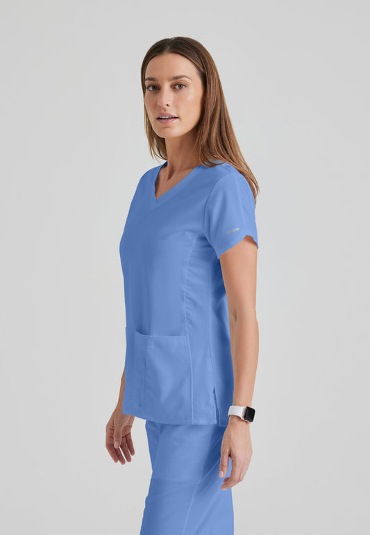 Greys Anatomy 41423 Cora Scrub Top Ciel Blue