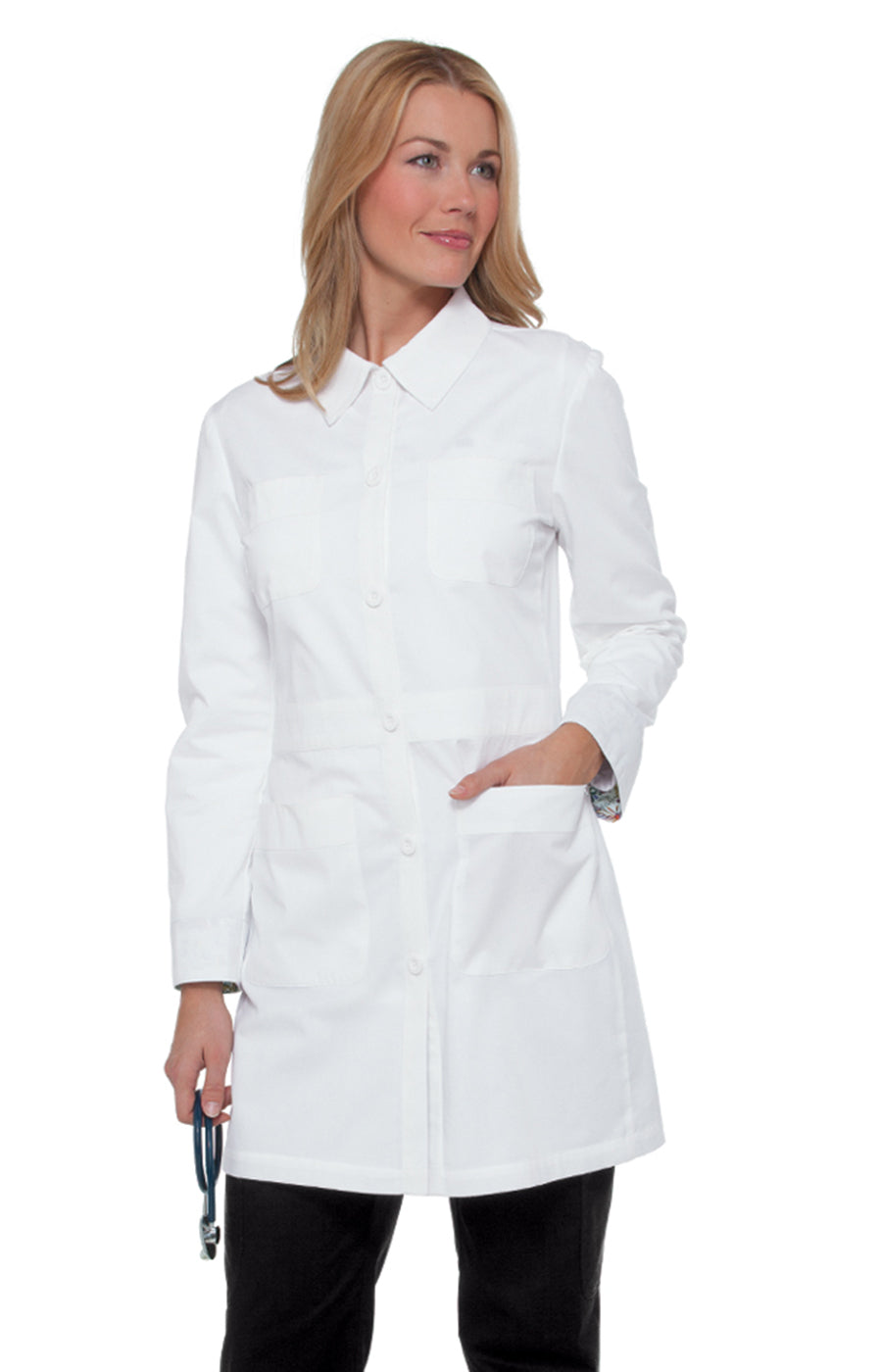 Classics 419 Rebecca Lab Coat White