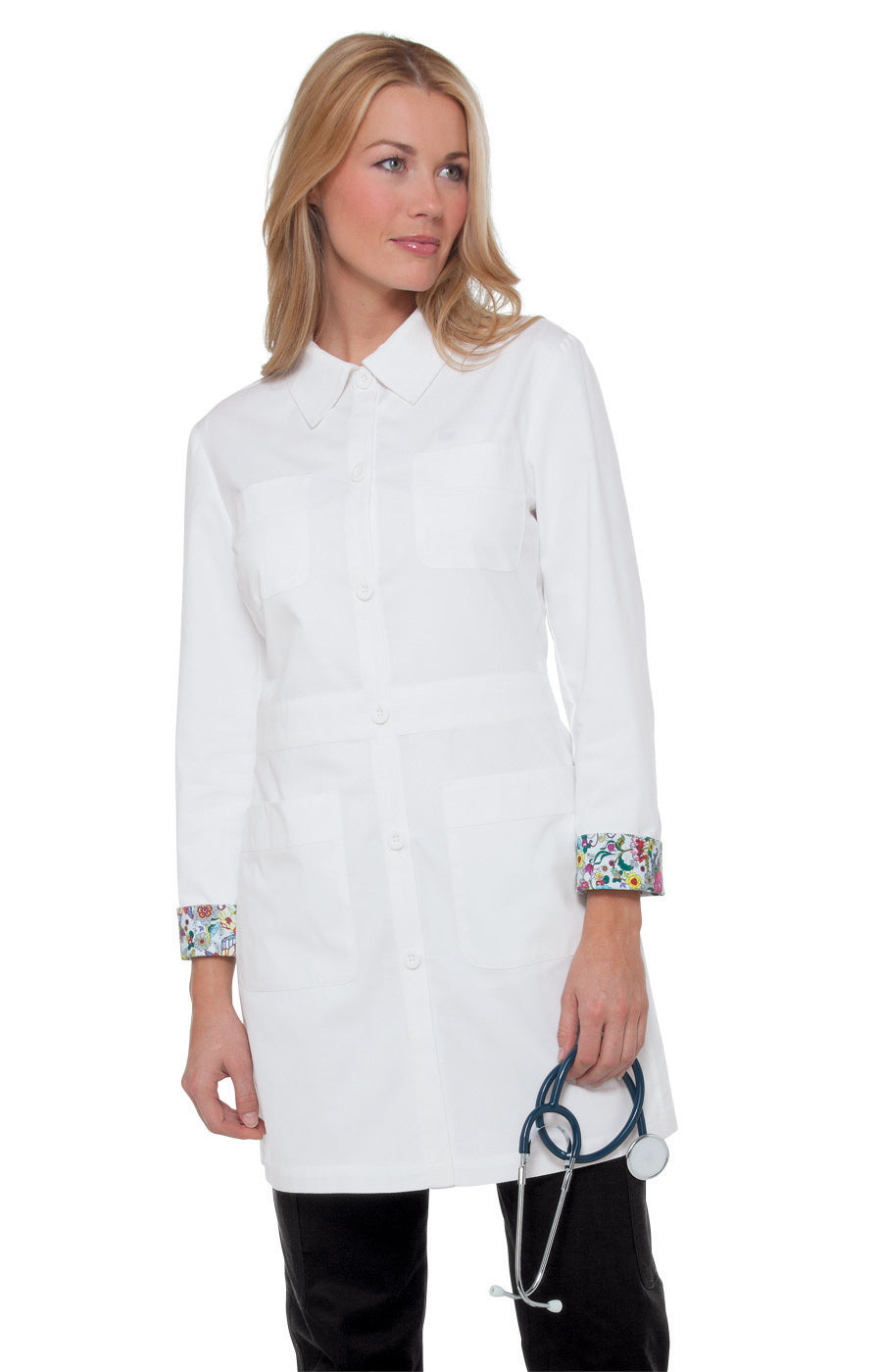 Classics 419 Rebecca Lab Coat White