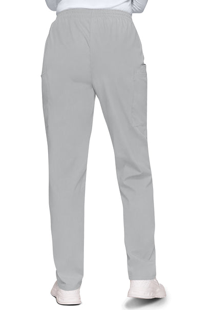 Workwear Originals 4200 Women's Natural Rise Tapered Pull-On Cargo Scrub Pants Grey