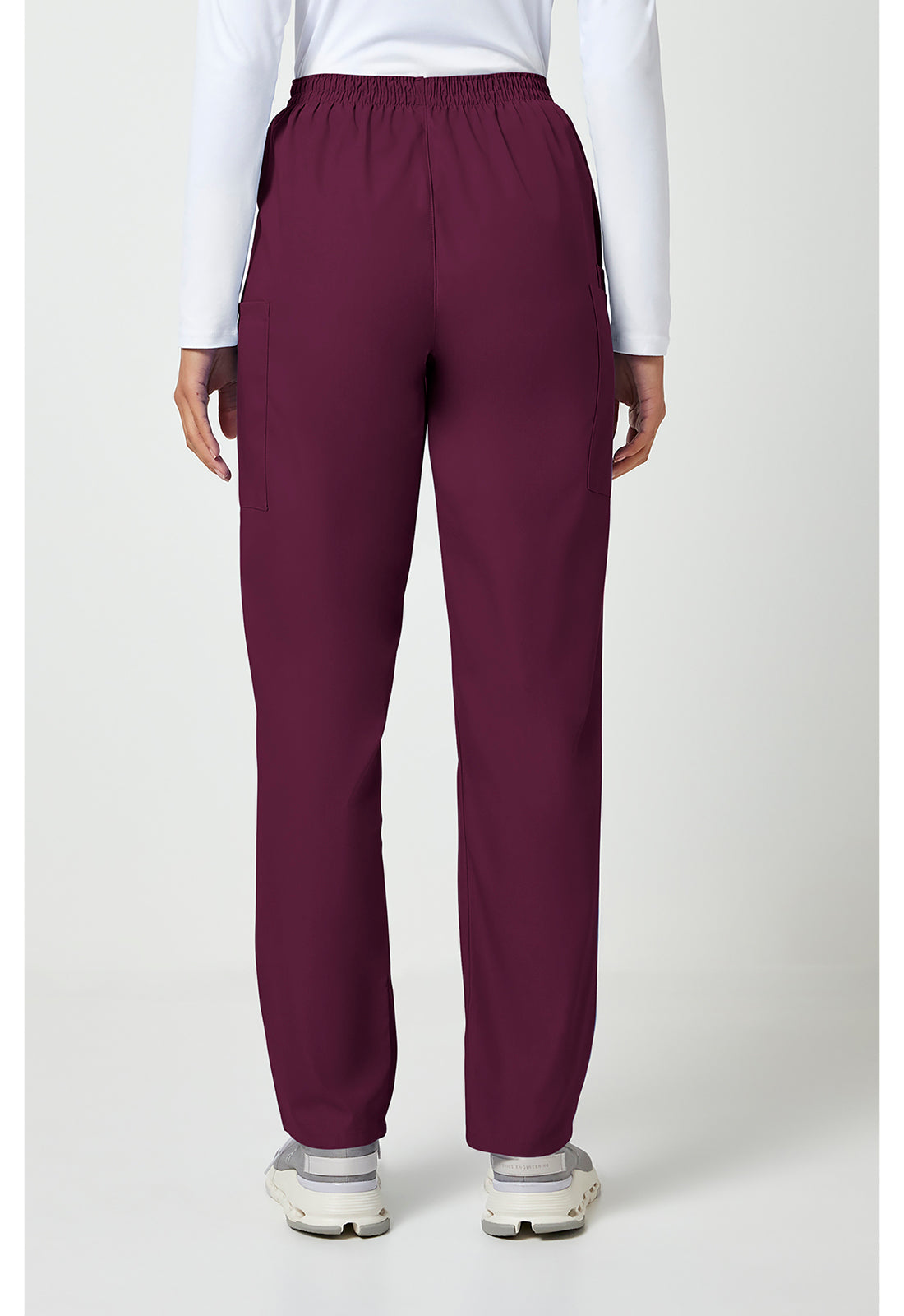 Workwear Originals 4200 Women's Natural Rise Tapered Pull-On Cargo Scrub Pants image 5