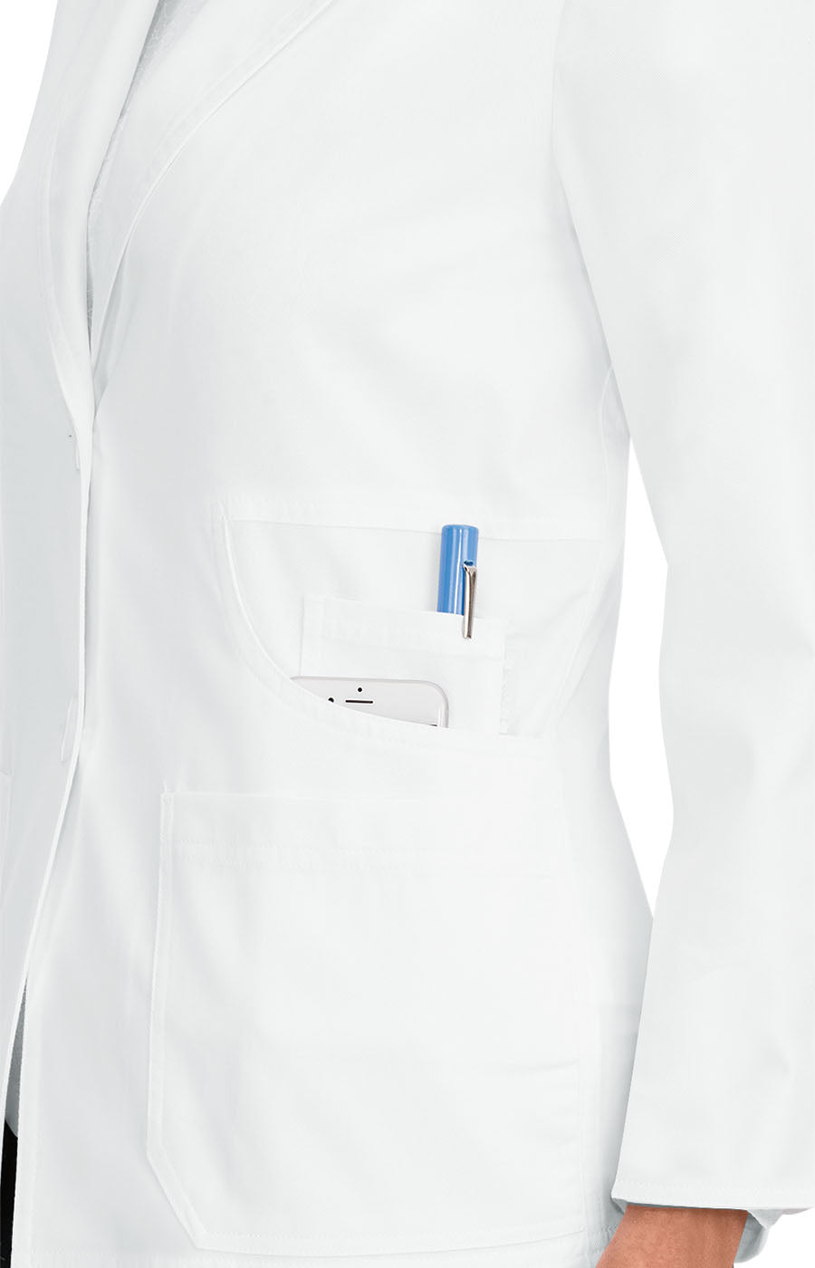 Classics 425 Macie Lab Coat White