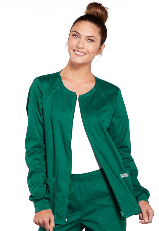 4315 WW Core Stretch Zip Front Jacket (Hunter Green)