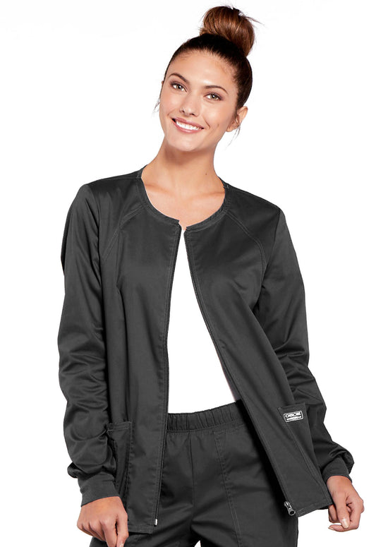 4315 WW Core Stretch Zip Front Jacket (Pewter)