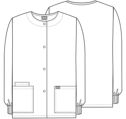 Workwear Originals 4350 Women's Snap Front Warm-Up Jacket Caribbean Blue