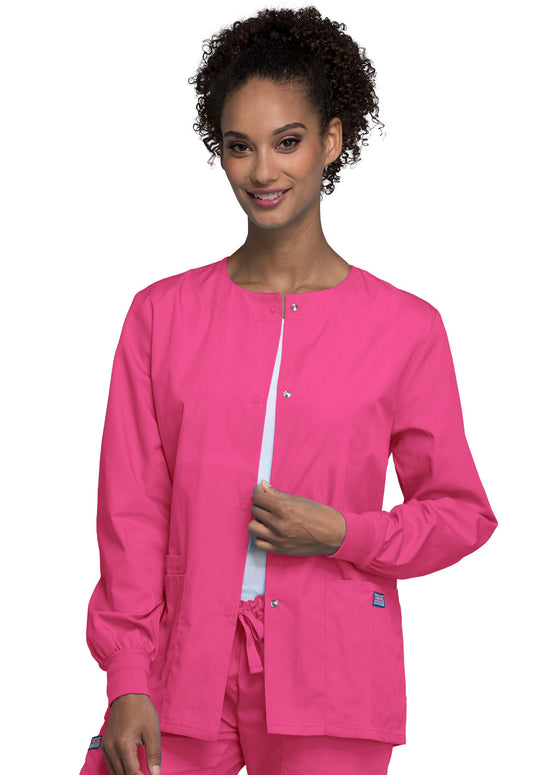 4350 WW Originals Snap Front Warm-Up Jacket (Shocking Pink)