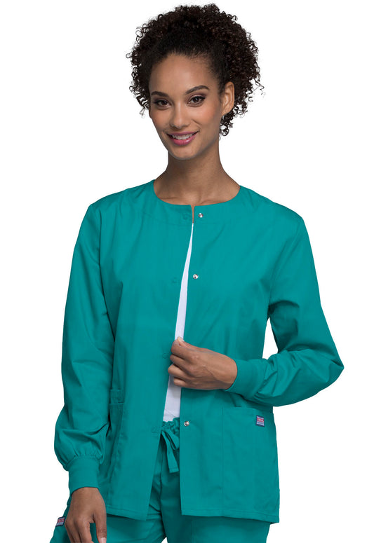 4350 WW Originals Snap Front Warm-Up Jacket (Teal Blue)