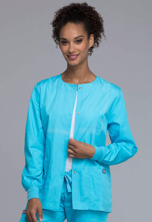 4350 WW Originals Snap Front Warm-Up Jacket (Turquoise)