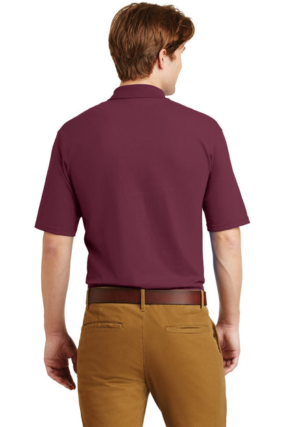 Jerzees Dri-Power Pocket Sport Shirt. 436MP Maroon