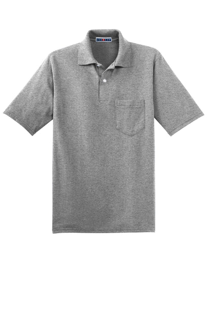 Jerzees Dri-Power Pocket Sport Shirt. 436MP Oxford