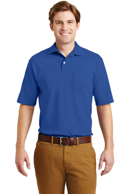 Jerzees Dri-Power Pocket Sport Shirt. 436MP Royal