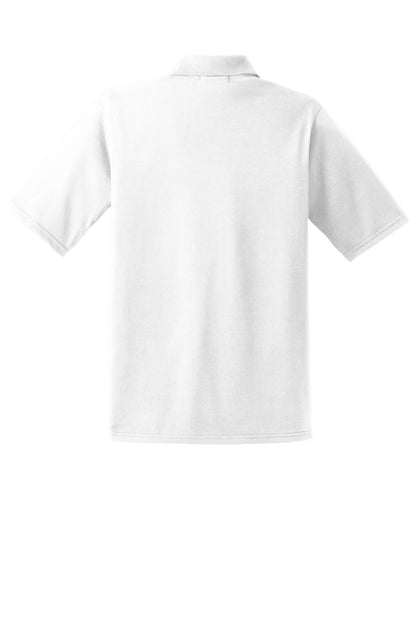 Jerzees Dri-Power Pocket Sport Shirt. 436MP White