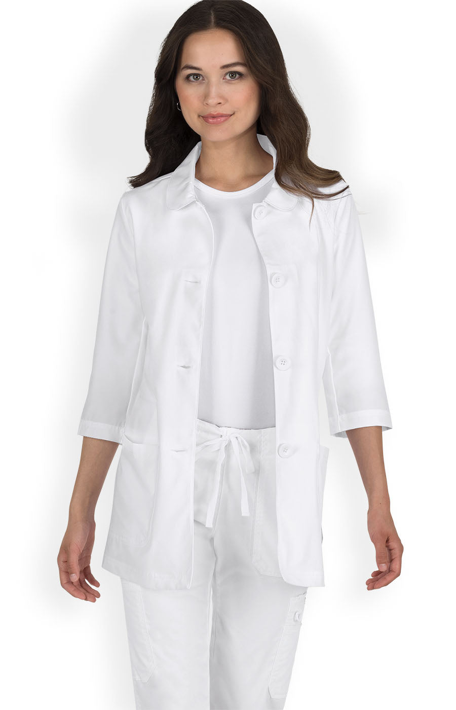 Classics 446 Amber Lab Coat White