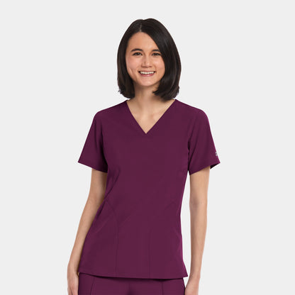 Matrix Impulse 4511 Women's V-Neck Top Wine
