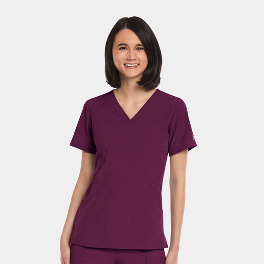 Matrix Impulse 4511 Women's V-Neck Top Wine