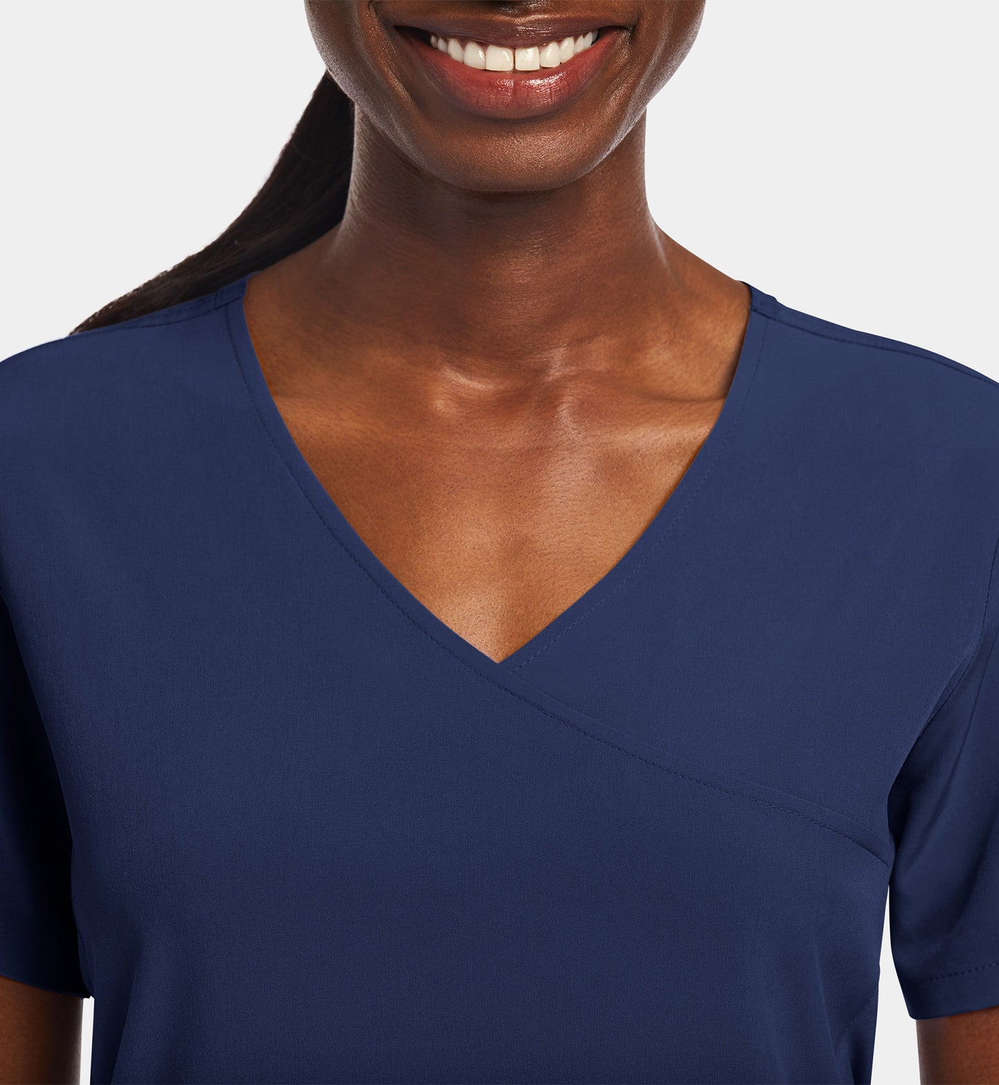 Matrix Impulse 4521 Women’s Mock Wrap Top Navy