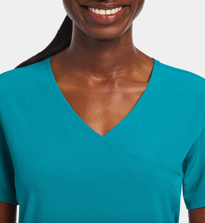 Matrix Impulse 4521 Women’s Mock Wrap Top Teal