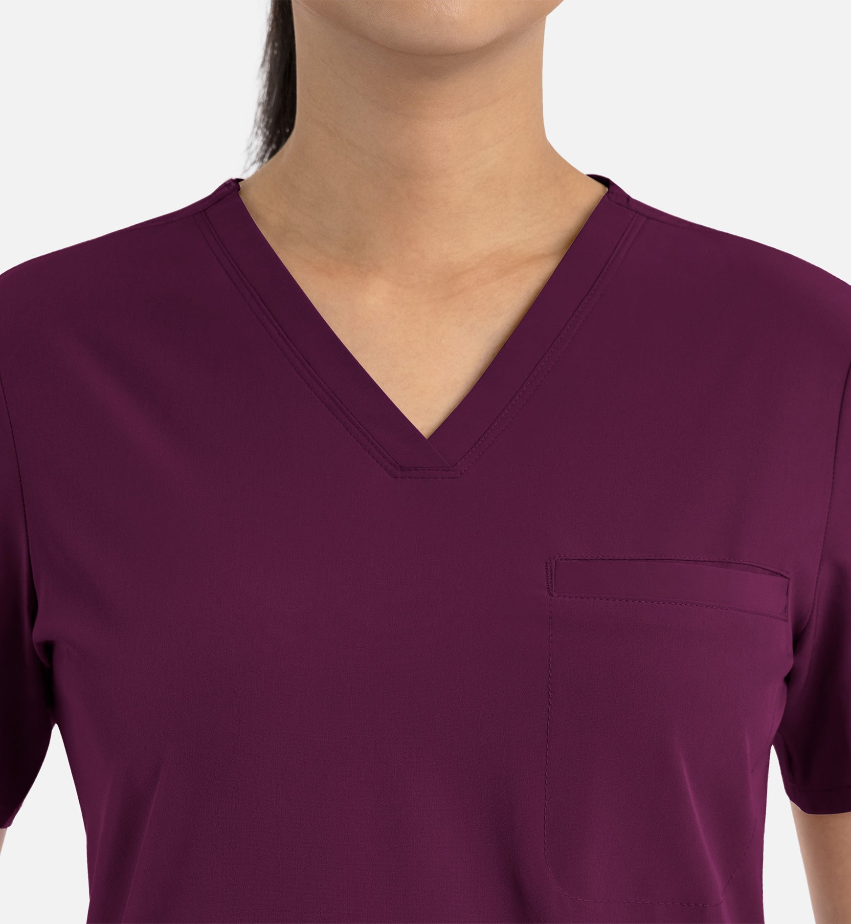 Matrix Impulse 4530 Women’s Tuckable V-Neck Top Wine