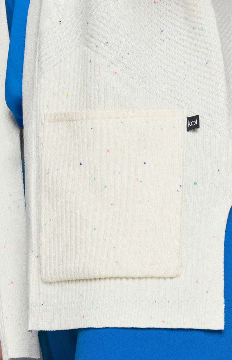 Koi Essentials 463 Kori Sweater Cream / Multi-Color Speckles