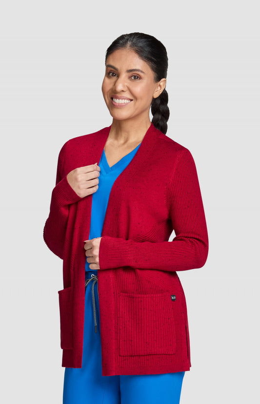 Essentials 463 Kori Sweater Ruby / Black Speckles