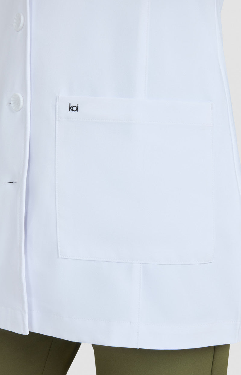Essentials 464 Hema Lab Coat White