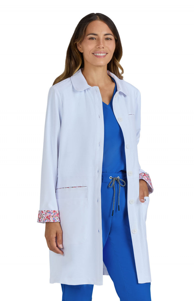 Essentials 466 Fusion Lab Coat White