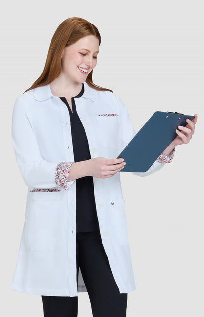 Essentials 466 Fusion Lab Coat White