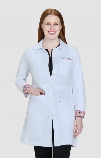 Essentials 466 Fusion Lab Coat White