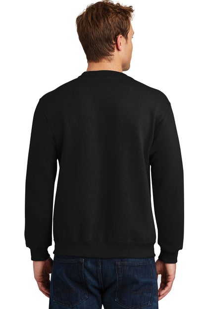 Jerzees Super Sweats NuBlend Crewneck Sweatshirt.  4662M Black
