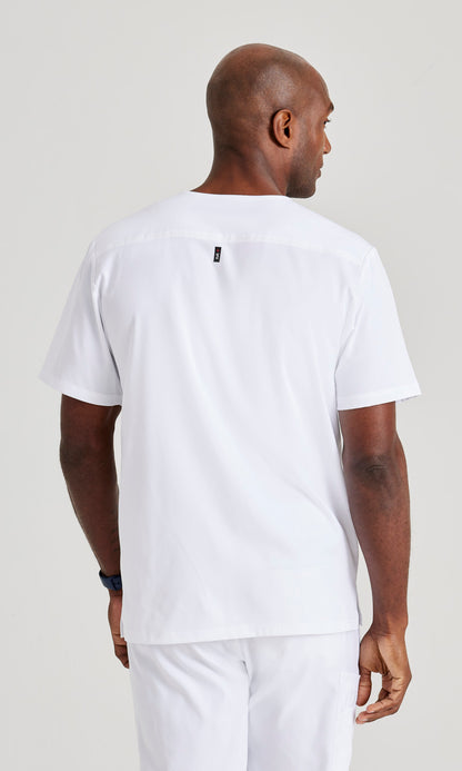 Grey's Anatomy Stretch GRST079 Murphy Scrub Top White