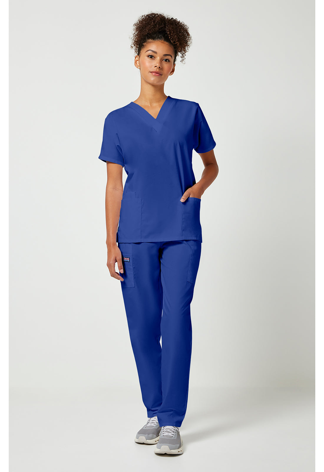 Workwear Originals 4700 Women's V-Neck Scrub Top Galaxy Blue