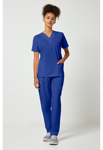 Workwear Originals 4700 Women's V-Neck Scrub Top Galaxy Blue
