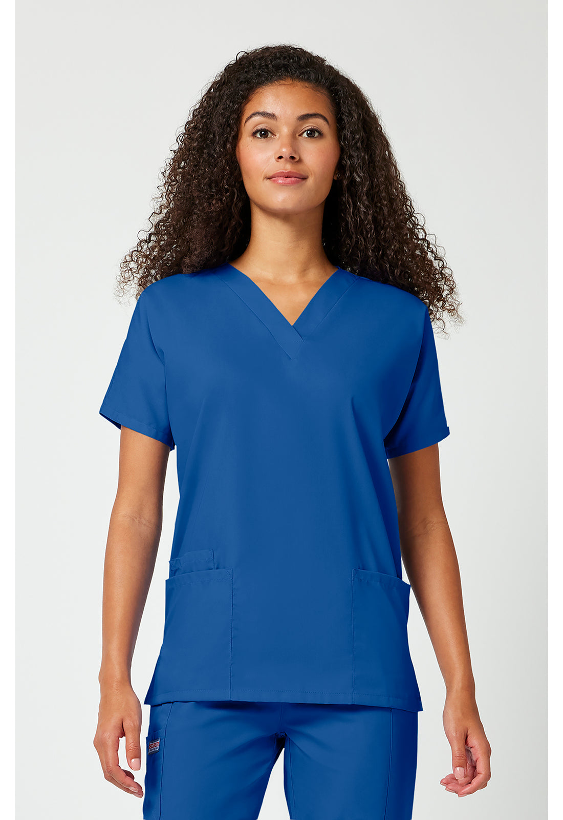 Workwear Originals 4700 Women's V-Neck Scrub Top Royal