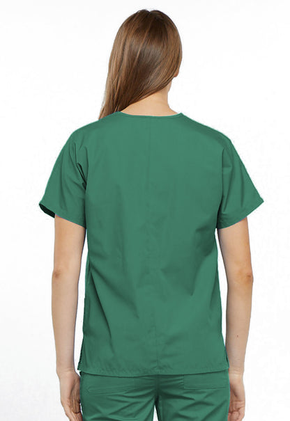 Originals 4700 V-Neck Top Surgical Green Model Image Back | Cherokee Workwear