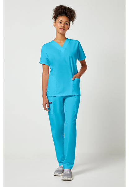 Workwear Originals 4700 Women's V-Neck Scrub Top Turquoise