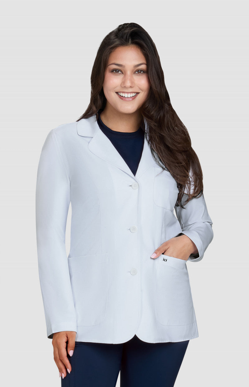 Essentials 472 Amelia Lab Coat White
