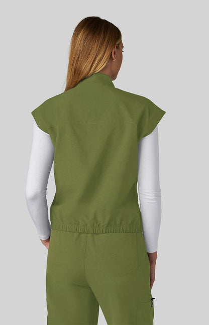 Solis x koi Eloise Women's 5-Pocket Vest Martini Olive