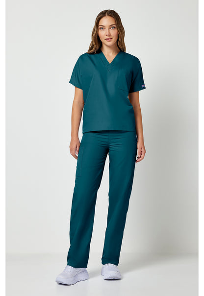 Workwear Originals 4777 Unisex Unisex V-Neck Tunic Caribbean Blue
