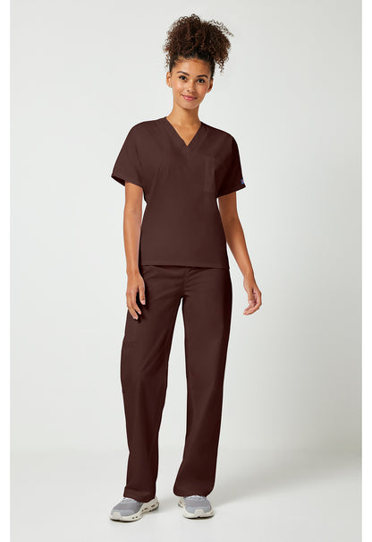 Workwear Originals 4777 Unisex Unisex V-Neck Tunic Chocolate