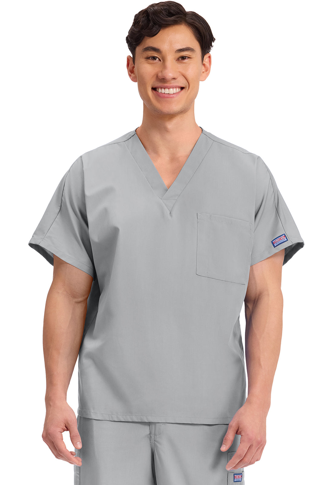 Workwear Originals 4777 Unisex Unisex V-Neck Tunic Grey