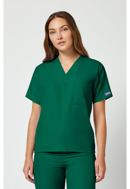 Workwear Originals 4777 Unisex Unisex V-Neck Tunic Hunter Green