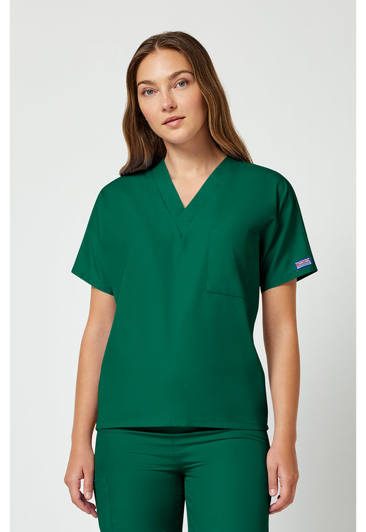 Workwear Originals 4777 Unisex Unisex V-Neck Tunic Hunter Green