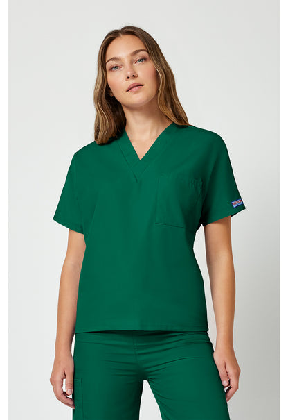 Workwear Originals 4777 Unisex Unisex V-Neck Tunic Hunter Green