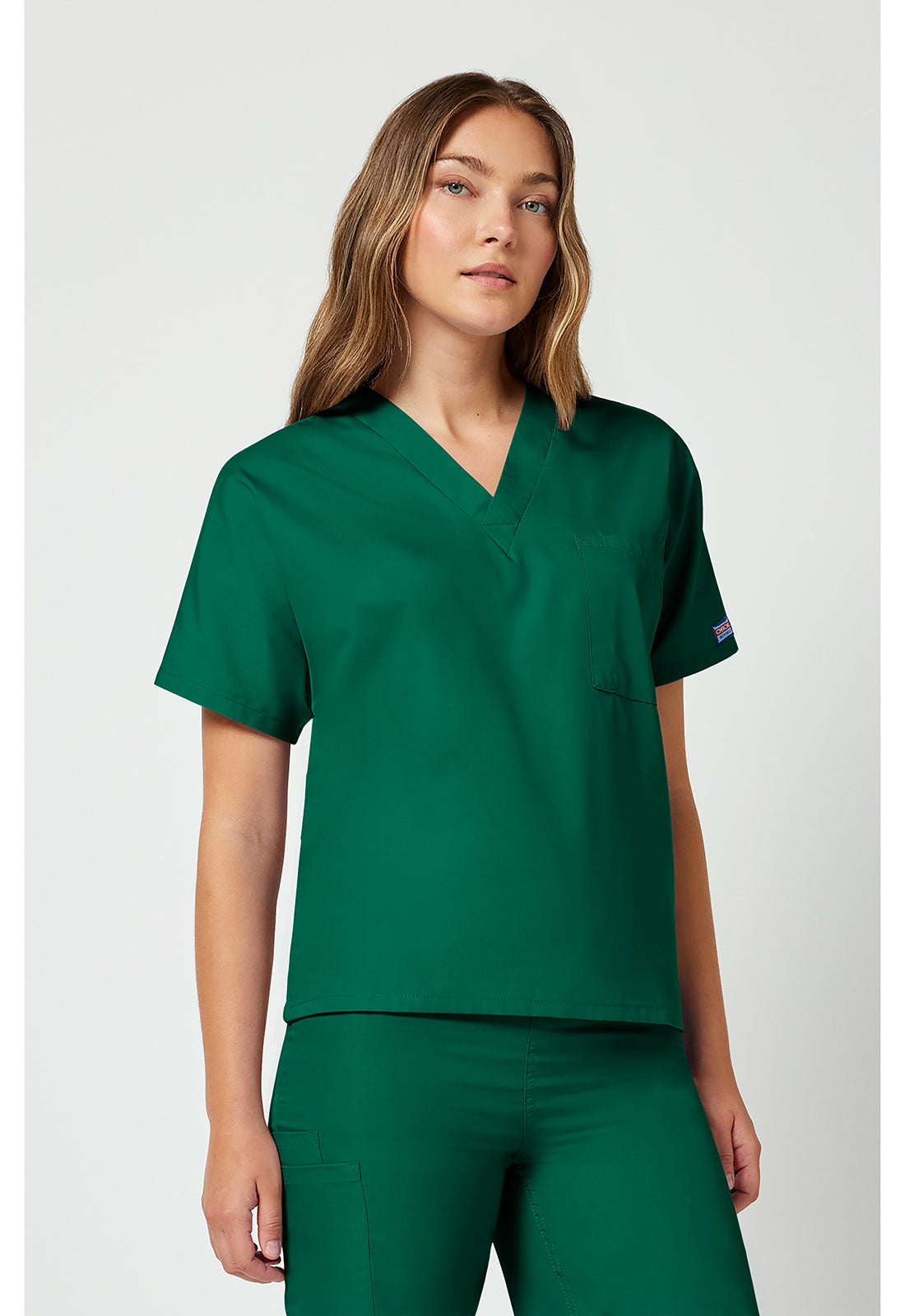 Workwear Originals 4777 Unisex Unisex V-Neck Tunic Hunter Green