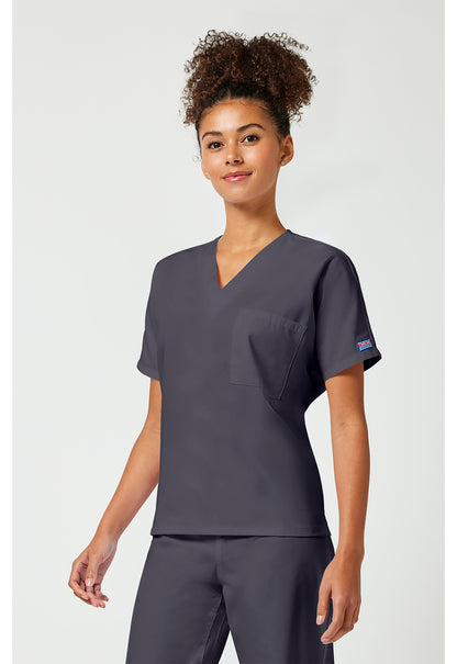 Workwear Originals 4777 Unisex Unisex V-Neck Tunic Pewter