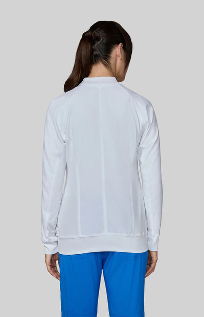 Scrubs Essentials Athena Women's 5-Pocket Jacket White