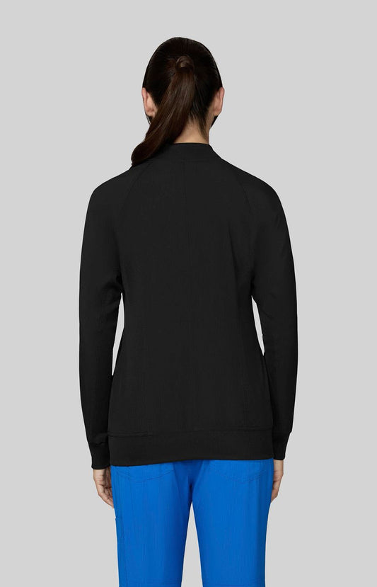Scrubs Essentials Athena Women's 5-Pocket Jacket Black